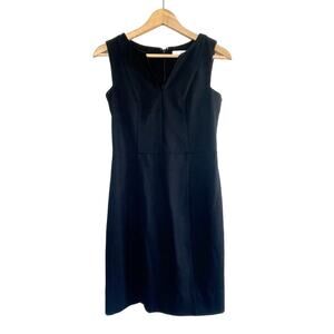 ALICE & TRIXIE black knit basic sleeveless sheath mini dress
